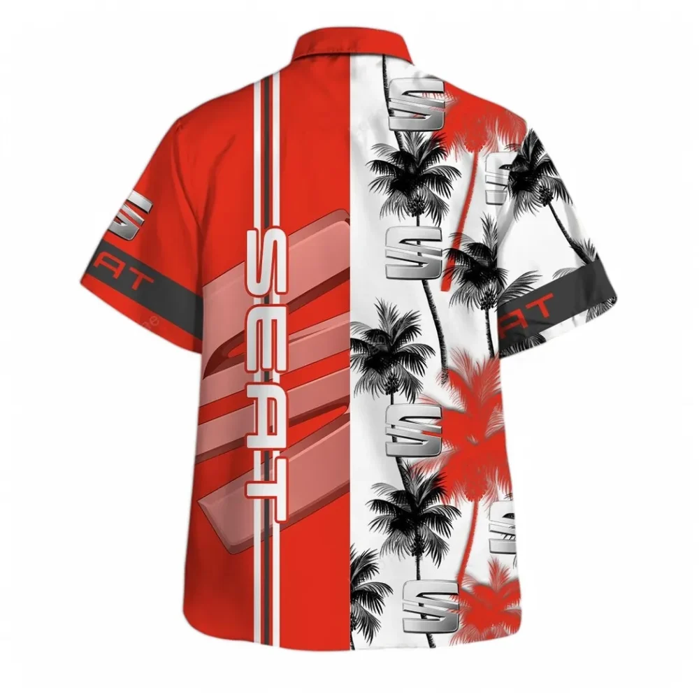 Eco-Friendly Ride Hawaiian Shirt Exclusive Logo, Motor Culture Button Shirt CAR143 - Image 3