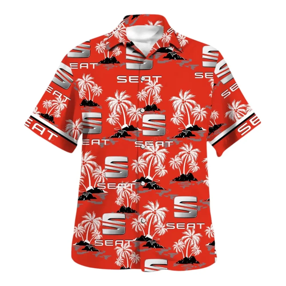 Sporty Hatch Hawaiian Shirt Exclusive Logo, Custom Garage Button Shirt CAR144 - Image 2