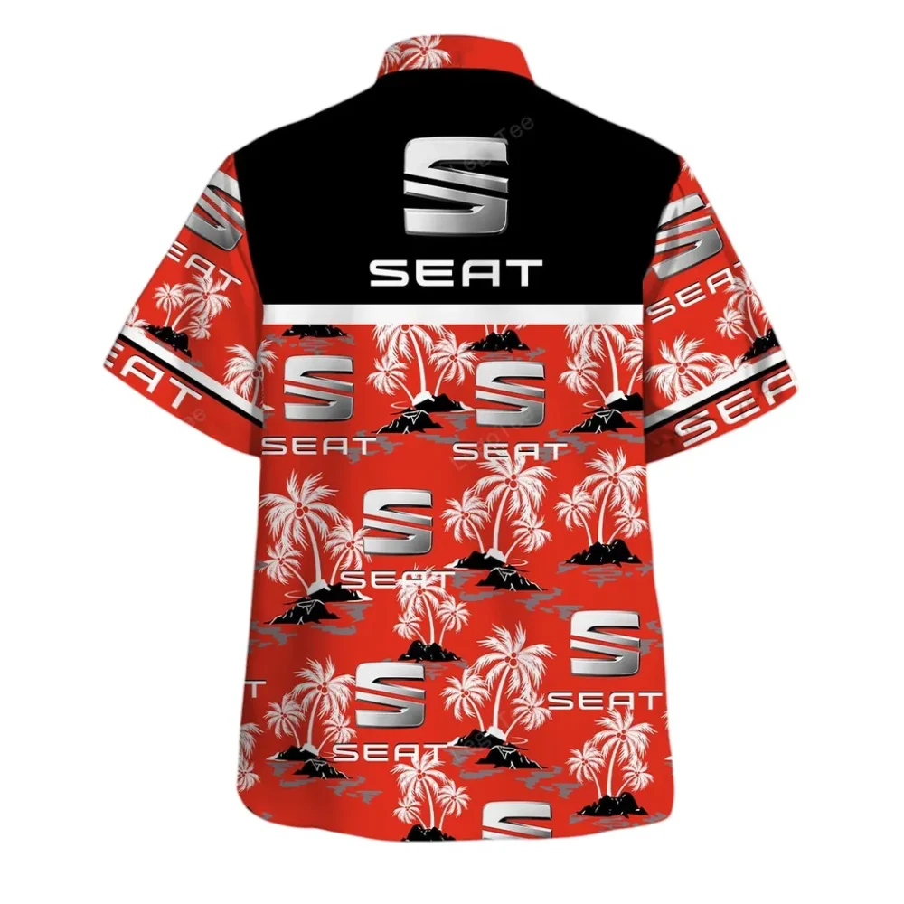 Sporty Hatch Hawaiian Shirt Exclusive Logo, Custom Garage Button Shirt CAR144 - Image 3