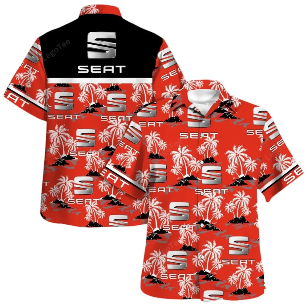 Sporty Hatch Hawaiian Shirt Exclusive Logo, Custom Garage Button Shirt CAR144 - Image 4
