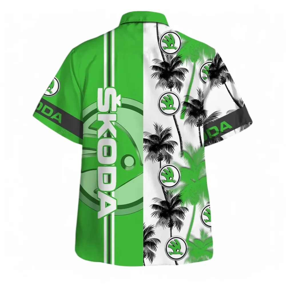 City-Friendly Auto Hawaiian Shirt Exclusive Logo, Open Road Button Shirt CAR143 - Image 3