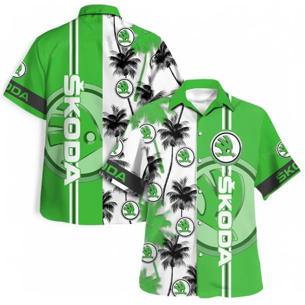 City-Friendly Auto Hawaiian Shirt Exclusive Logo, Open Road Button Shirt CAR143 - Image 4