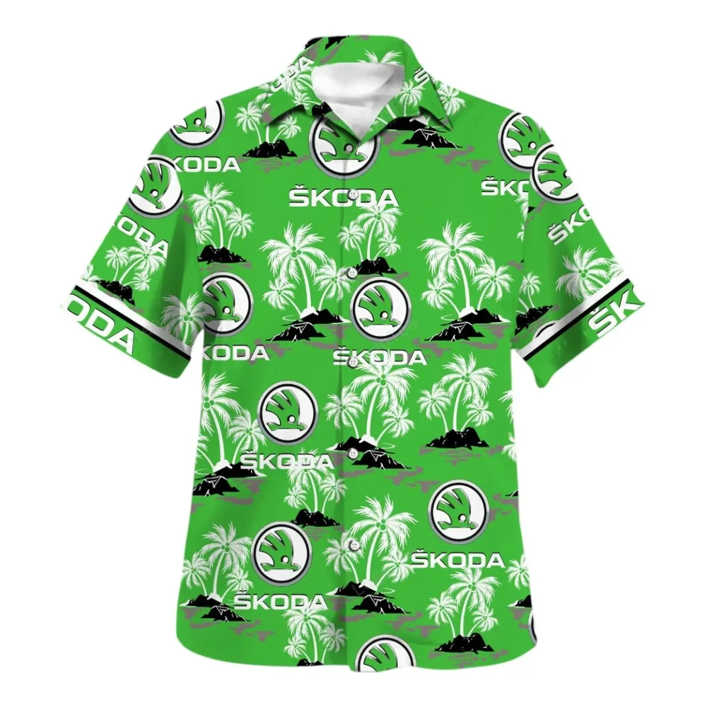 Practical Hatchback Hawaiian Shirt Exclusive Logo, Custom Ride Button Shirt CAR144 - Image 2