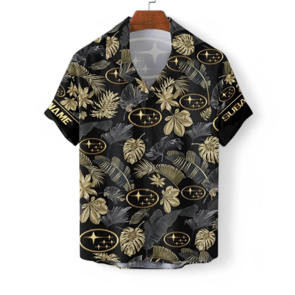 Outdoor Vehicle Hawaiian Shirt Exclusive Logo, Hot Rod Button Shirt CAR139 - Image 3