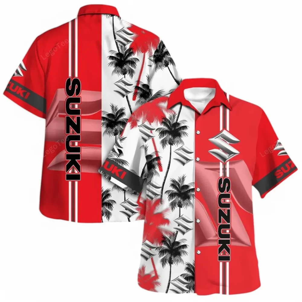 JDM Bike Hawaiian Shirt Exclusive Logo, Motorsport Vibe Button Shirt CAR143 - Image 4