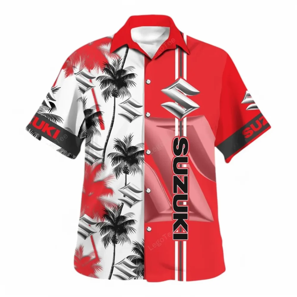 JDM Bike Hawaiian Shirt Exclusive Logo, Motorsport Vibe Button Shirt CAR143 - Image 2