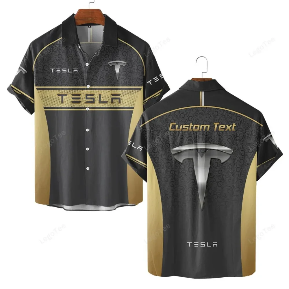 Zero-Emission Vehicle Hawaiian Shirt Exclusive Logo, Garage Life Button Shirt CAR137 - Image 2