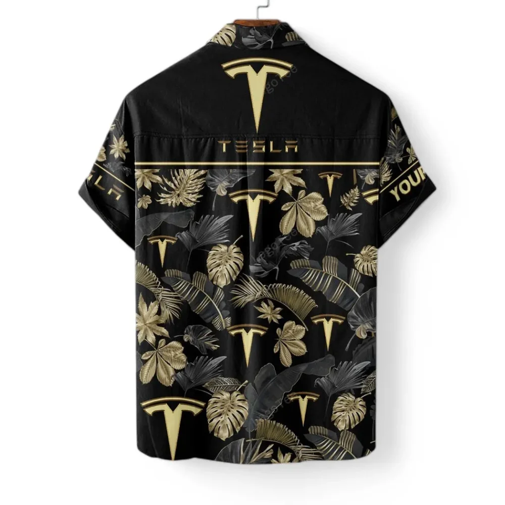 High-Tech Auto Hawaiian Shirt Exclusive Logo, Motor Culture Button Shirt CAR139 - Image 4