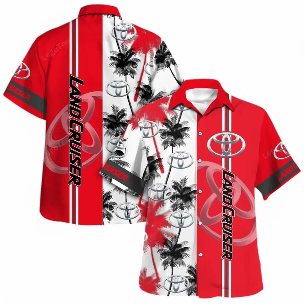 Adventure SUV Hawaiian Shirt Exclusive Logo, Chrome Wave Button Shirt CAR143 - Image 4