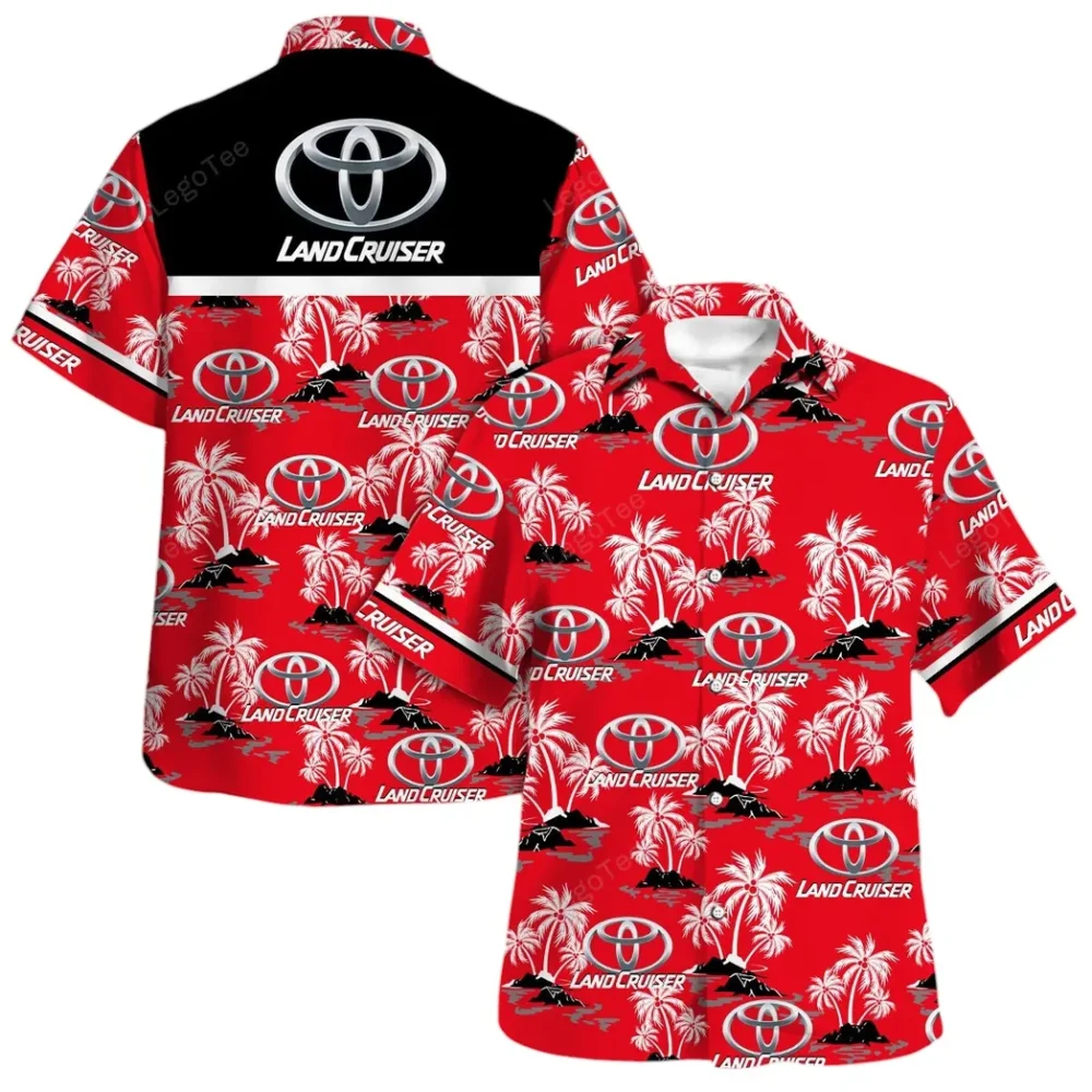 Trail Explorer Hawaiian Shirt Exclusive Logo, Auto Fan Button Shirt CAR144 - Image 4