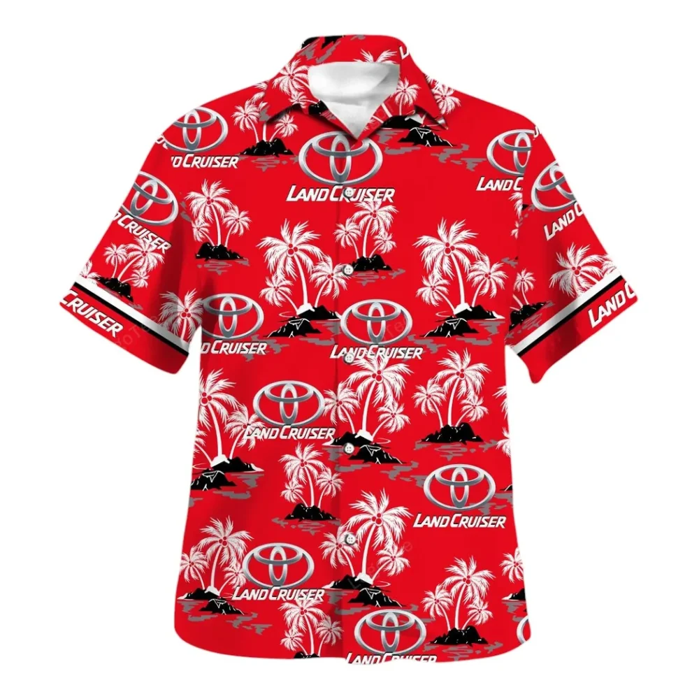 Trail Explorer Hawaiian Shirt Exclusive Logo, Auto Fan Button Shirt CAR144 - Image 2