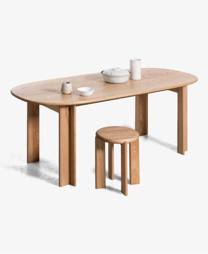 Hamilton Solid Wood Side Table Minimal Profile