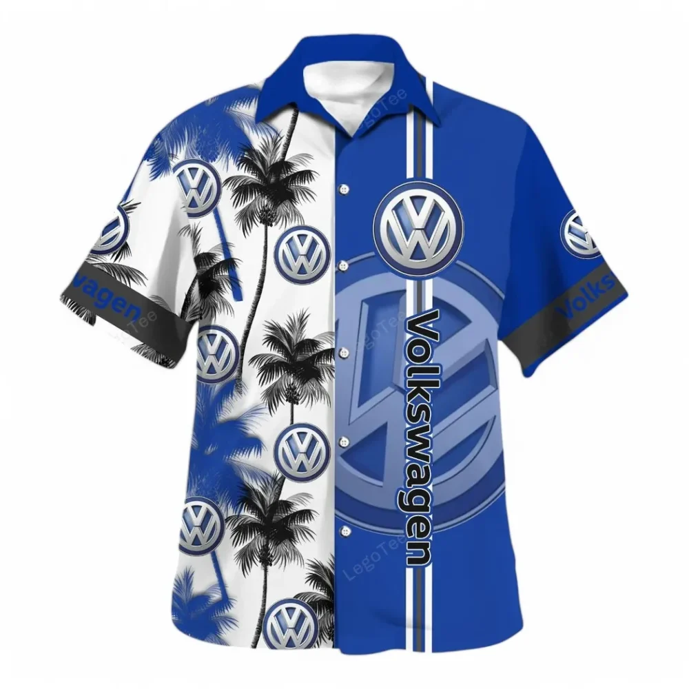 Sedan Vehicle Hawaiian Shirt Exclusive Logo, Engine Lover Button Shirt CAR143 - Image 2