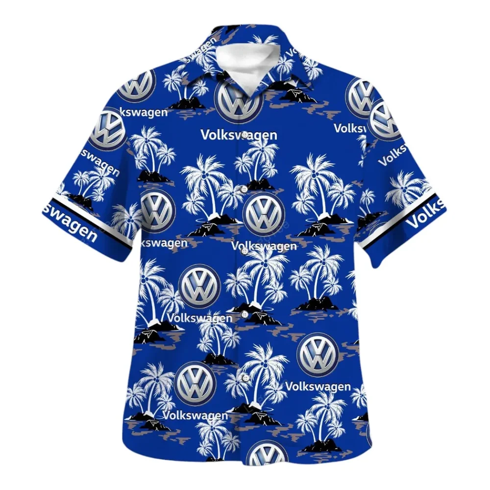 Sedan Vehicle Hawaiian Shirt Exclusive Logo, Road Life Button Shirt CAR144 - Image 2