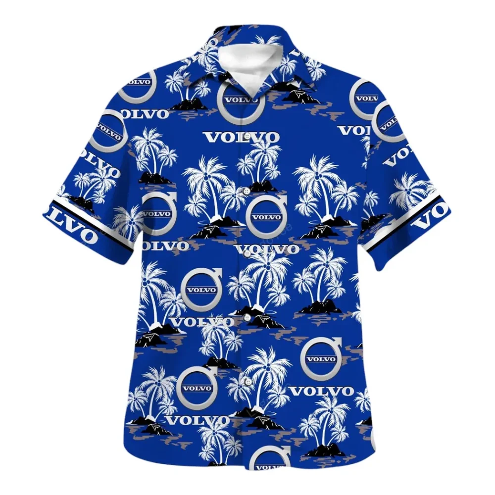 Durable Auto Brand Hawaiian Shirt Exclusive Logo, Chrome Wave Button Shirt CAR144 - Image 2
