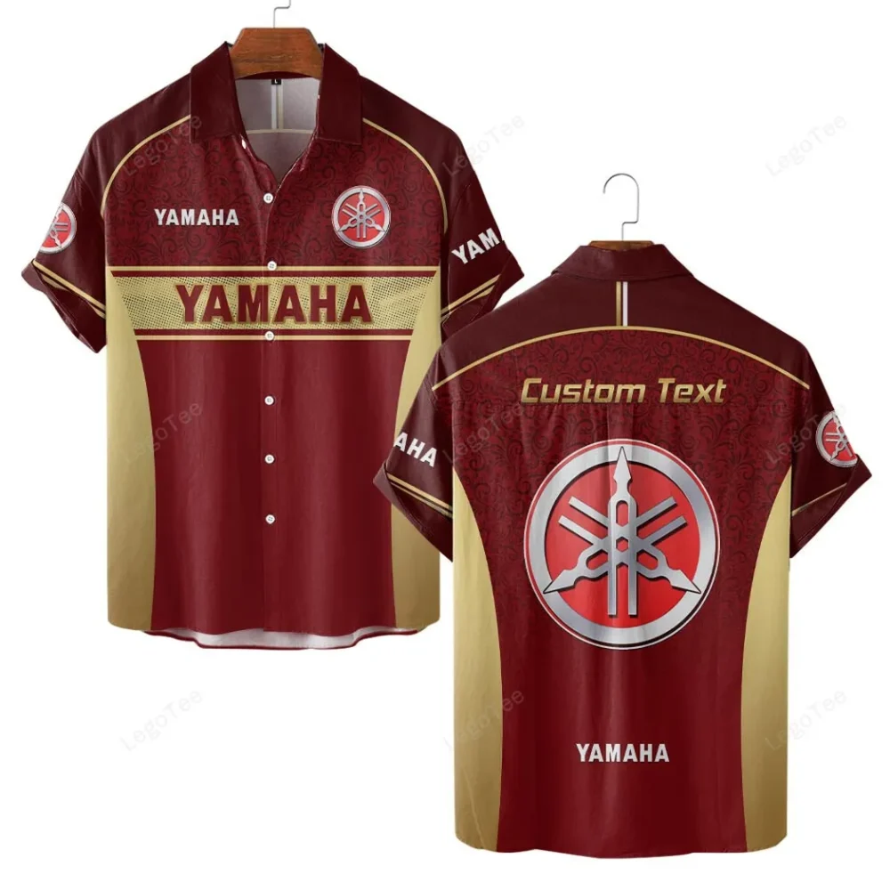 Dual-Sport Bike Hawaiian Shirt Exclusive Logo, Car Meet Button Shirt CAR137 - Image 2
