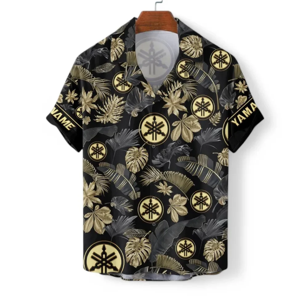 Motorbike Hawaiian Shirt Exclusive Logo, Auto Fan Button Shirt CAR139 - Image 3