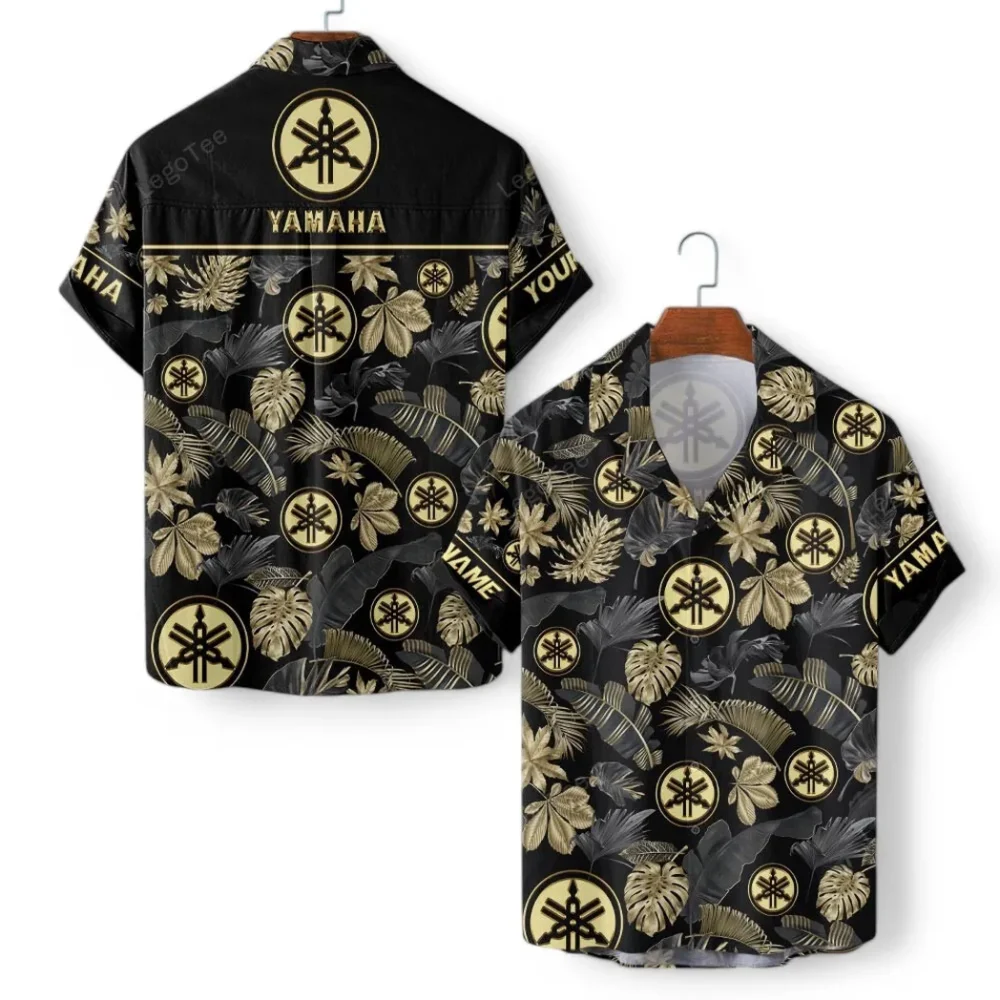 Motorbike Hawaiian Shirt Exclusive Logo, Auto Fan Button Shirt CAR139 - Image 2